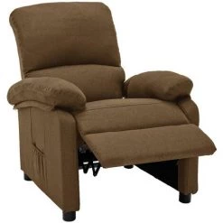 Fauteuil Inclinable Tissu Taupe VidaXL -Pas Cher Fauteuil Magasin 39635281 4