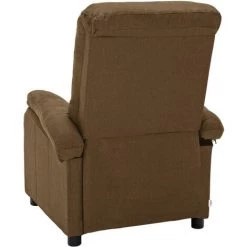 Fauteuil Inclinable Tissu Taupe VidaXL -Pas Cher Fauteuil Magasin 39635281 5