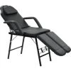 HAPPYSHOPPING Fauteuil De Massage Pour Traitement Facial Simili-cuir Noir