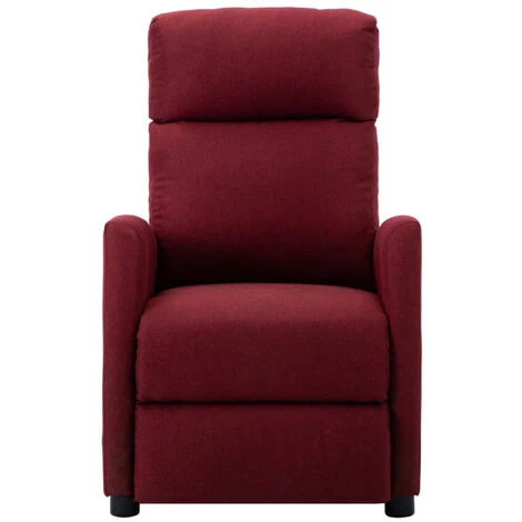 ASUPERMALL Fauteuil Inclinable Rouge Bordeaux Tissu 4 ASUPERMALL Fauteuil Inclinable Rouge Bordeaux Tissu – Image 2