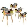THE HOME DECO FACTORY Lot De 4 Fauteuils Patchwork Multicolore Home Deco Factory 1 THE HOME DECO FACTORY Lot De 4 Fauteuils Patchwork Multicolore Home Deco Factory -Pas Cher Fauteuil Magasin 39685317 1