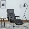 HAPPYSHOPPING Fauteuil TV Noir Similicuir 2 HAPPYSHOPPING Fauteuil TV Noir Similicuir -Pas Cher Fauteuil Magasin 39705002 1