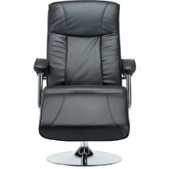 HAPPYSHOPPING Fauteuil TV Noir Similicuir -Pas Cher Fauteuil Magasin 39705002 4