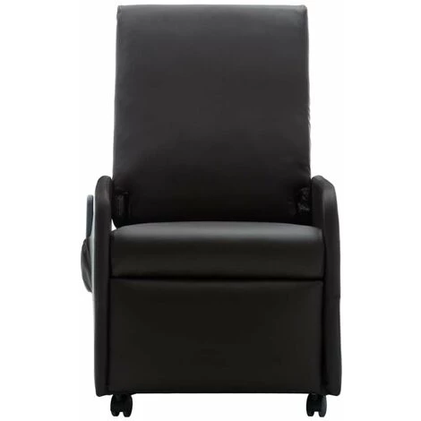 HAPPYSHOPPING Fauteuil Inclinable De Massage Marron Similicuir 6 HAPPYSHOPPING Fauteuil Inclinable De Massage Marron Similicuir – Image 4