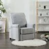 HAPPYSHOPPING Fauteuil Inclinable TV Gris Clair Tissu 1 HAPPYSHOPPING Fauteuil Inclinable TV Gris Clair Tissu -Pas Cher Fauteuil Magasin 39705331 1