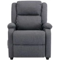 HAPPYSHOPPING Fauteuil De Massage Gris Fonce Tissu -Pas Cher Fauteuil Magasin 39705593 5