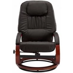 HAPPYSHOPPING Fauteuil Inclinable Avec Repose-pied Marron Similicuir 11 HAPPYSHOPPING Fauteuil Inclinable Avec Repose-pied Marron Similicuir -Pas Cher Fauteuil Magasin 39705596 5
