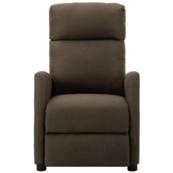 ASUPERMALL Fauteuil De Massage Inclinable Electrique Marron Tissu -Pas Cher Fauteuil Magasin 39705682 2