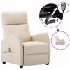 ASUPERMALL Fauteuil De Massage Inclinable Electrique Creme Tissu 1 ASUPERMALL Fauteuil De Massage Inclinable Electrique Creme Tissu -Pas Cher Fauteuil Magasin 39705703 1