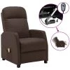 ASUPERMALL Fauteuil Inclinable Electrique De Massage Marron Similicuir -Pas Cher Fauteuil Magasin 39705788 1