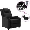 ASUPERMALL Fauteuil Inclinable Electrique Noir Similicuir 1 ASUPERMALL Fauteuil Inclinable Electrique Noir Similicuir -Pas Cher Fauteuil Magasin 39705838 1