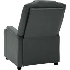 ASUPERMALL Fauteuil Inclinable Electrique Anthracite Similicuir -Pas Cher Fauteuil Magasin 39705855 4
