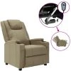 ASUPERMALL Fauteuil Inclinable Electrique Cappuccino Similicuir -Pas Cher Fauteuil Magasin 39705877 1