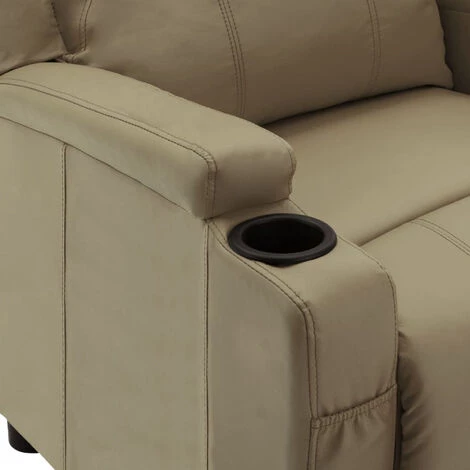 ASUPERMALL Fauteuil Inclinable Electrique Cappuccino Similicuir 7 ASUPERMALL Fauteuil Inclinable Electrique Cappuccino Similicuir – Image 5