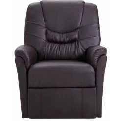 HAPPYSHOPPING Fauteuil Inclinable De Massage Marron Similicuir 8 HAPPYSHOPPING Fauteuil Inclinable De Massage Marron Similicuir -Pas Cher Fauteuil Magasin 39705906 2