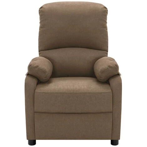 ASUPERMALL Fauteuil De Massage Inclinable Taupe Tissu 5 ASUPERMALL Fauteuil De Massage Inclinable Taupe Tissu – Image 3
