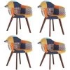 THE HOME DECO FACTORY Lot De 4 Fauteuils Retro Home Deco Factory 2 THE HOME DECO FACTORY Lot De 4 Fauteuils Retro Home Deco Factory -Pas Cher Fauteuil Magasin 40022217 1