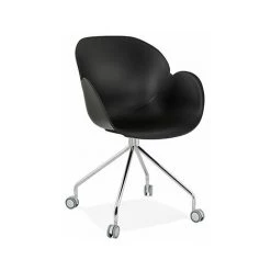 M&S Fauteuil à Roulettes 59x54x86 Cm Noir - TAVAK