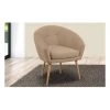 M-S Fauteuil Dossier Arrondi En Tissu Ficelle - AVENTY 2 M-S Fauteuil Dossier Arrondi En Tissu Ficelle - AVENTY -Pas Cher Fauteuil Magasin 40099873 1
