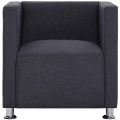 HAPPYSHOPPING Fauteuil Cube Gris Fonce Tissu 11 HAPPYSHOPPING Fauteuil Cube Gris Fonce Tissu -Pas Cher Fauteuil Magasin 40196681 5