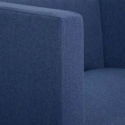 HAPPYSHOPPING Fauteuil Cube Bleu Tissu -Pas Cher Fauteuil Magasin 40196693 3