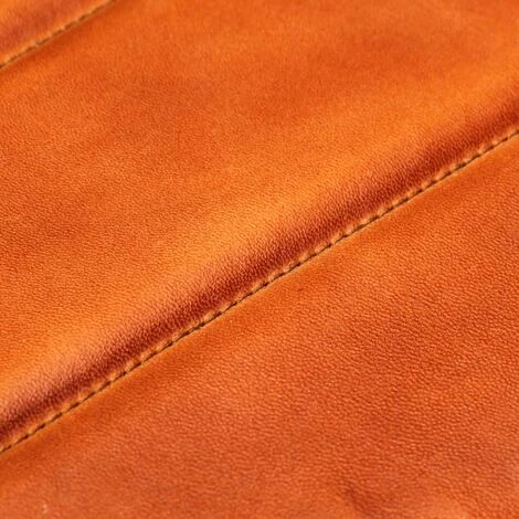 HAPPYSHOPPING Fauteuil Brun Roux Cuir Veritable 5 HAPPYSHOPPING Fauteuil Brun Roux Cuir Veritable – Image 3