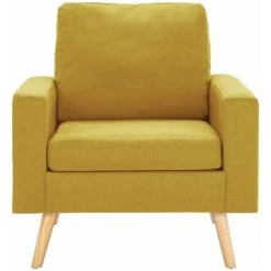 HAPPYSHOPPING Fauteuil Jaune Tissu 9 HAPPYSHOPPING Fauteuil Jaune Tissu -Pas Cher Fauteuil Magasin 40208066 3