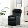 HAPPYSHOPPING Fauteuil Inclinable Gris Fonce Tissu