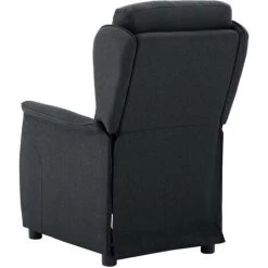 HAPPYSHOPPING Fauteuil Inclinable Gris Fonce Tissu 11 HAPPYSHOPPING Fauteuil Inclinable Gris Fonce Tissu -Pas Cher Fauteuil Magasin 40234905 5