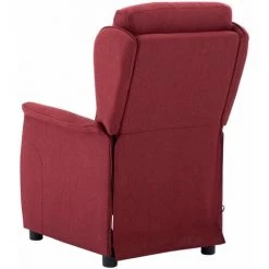 HAPPYSHOPPING Fauteuil Inclinable De Massage Rouge Bordeaux Tissu 11 HAPPYSHOPPING Fauteuil Inclinable De Massage Rouge Bordeaux Tissu -Pas Cher Fauteuil Magasin 40236205 5
