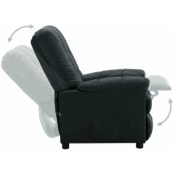 HAPPYSHOPPING Fauteuil Inclinable Gris Fonce Tissu 11 HAPPYSHOPPING Fauteuil Inclinable Gris Fonce Tissu -Pas Cher Fauteuil Magasin 40236211 5