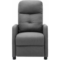HAPPYSHOPPING Fauteuil Inclinable Gris Clair Tissu 10 HAPPYSHOPPING Fauteuil Inclinable Gris Clair Tissu -Pas Cher Fauteuil Magasin 40236212 4
