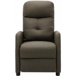 HAPPYSHOPPING Fauteuil Inclinable Taupe Tissu 10 HAPPYSHOPPING Fauteuil Inclinable Taupe Tissu -Pas Cher Fauteuil Magasin 40236220 4