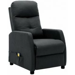 HAPPYSHOPPING Fauteuil Inclinable De Massage Gris Fonce Tissu 8 HAPPYSHOPPING Fauteuil Inclinable De Massage Gris Fonce Tissu -Pas Cher Fauteuil Magasin 40236223 2
