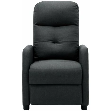 HAPPYSHOPPING Fauteuil Inclinable De Massage Gris Fonce Tissu 6 HAPPYSHOPPING Fauteuil Inclinable De Massage Gris Fonce Tissu â Image 4