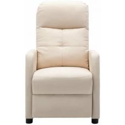 HAPPYSHOPPING Fauteuil Inclinable De Massage Creme Tissu 10 HAPPYSHOPPING Fauteuil Inclinable De Massage Creme Tissu -Pas Cher Fauteuil Magasin 40236230 4