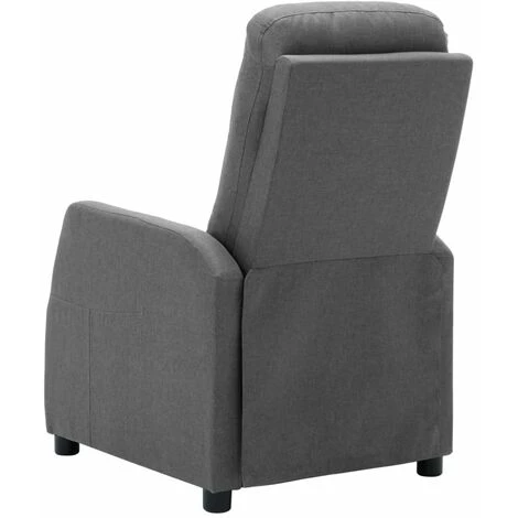 HAPPYSHOPPING Fauteuil Inclinable Electrique Gris Clair Tissu 6 HAPPYSHOPPING Fauteuil Inclinable Electrique Gris Clair Tissu – Image 4