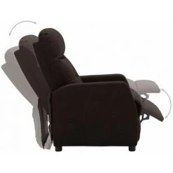 HAPPYSHOPPING Fauteuil Inclinable Electrique Marron Fonce Tissu 9 HAPPYSHOPPING Fauteuil Inclinable Electrique Marron Fonce Tissu -Pas Cher Fauteuil Magasin 40251729 3