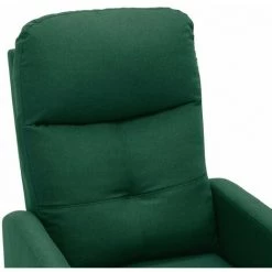 HAPPYSHOPPING Fauteuil Inclinable Electrique De Massage Vert Fonce Tissu -Pas Cher Fauteuil Magasin 40251734 5