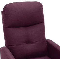 HAPPYSHOPPING Fauteuil Inclinable Electrique De Massage Violet Tissu -Pas Cher Fauteuil Magasin 40251738 5