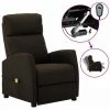 HAPPYSHOPPING Fauteuil De Massage Inclinable Electrique Marron Fonce Tissu 2 HAPPYSHOPPING Fauteuil De Massage Inclinable Electrique Marron Fonce Tissu -Pas Cher Fauteuil Magasin 40251790 1