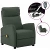HAPPYSHOPPING Fauteuil Inclinable Electrique De Massage Gris Similicuir