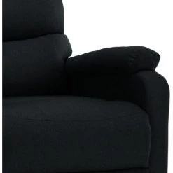 HAPPYSHOPPING Fauteuil Inclinable Electrique De Massage Noir Tissu -Pas Cher Fauteuil Magasin 40251824 3