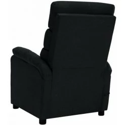 HAPPYSHOPPING Fauteuil Inclinable Electrique De Massage Noir Tissu -Pas Cher Fauteuil Magasin 40251824 5