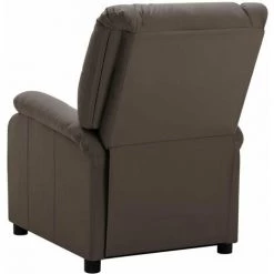 HAPPYSHOPPING Fauteuil Inclinable Electrique Marron Similicuir -Pas Cher Fauteuil Magasin 40251852 4