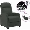HAPPYSHOPPING Fauteuil Inclinable Electrique Anthracite Similicuir -Pas Cher Fauteuil Magasin 40251873 1
