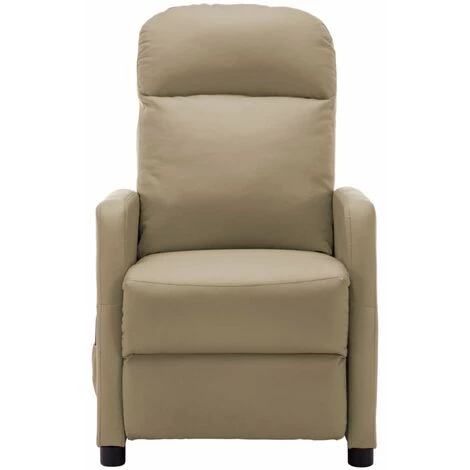 HAPPYSHOPPING Fauteuil Inclinable Electrique De Massage Cappuccino Similicuir 4 HAPPYSHOPPING Fauteuil Inclinable Electrique De Massage Cappuccino Similicuir – Image 2