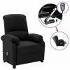 HAPPYSHOPPING Fauteuil De Massage Inclinable Electrique Noir Tissu 2 HAPPYSHOPPING Fauteuil De Massage Inclinable Electrique Noir Tissu -Pas Cher Fauteuil Magasin 40252091 1
