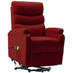 HAPPYSHOPPING Fauteuil Inclinable De Massage Rouge Bordeaux Similicuir 8 HAPPYSHOPPING Fauteuil Inclinable De Massage Rouge Bordeaux Similicuir -Pas Cher Fauteuil Magasin 40271908 2