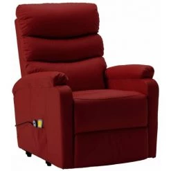 HAPPYSHOPPING Fauteuil Inclinable De Massage Rouge Bordeaux Similicuir 9 HAPPYSHOPPING Fauteuil Inclinable De Massage Rouge Bordeaux Similicuir -Pas Cher Fauteuil Magasin 40271908 3